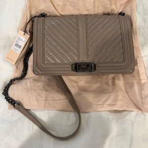 Rebecca Minkoff Quilted Chevron Love Crossbody